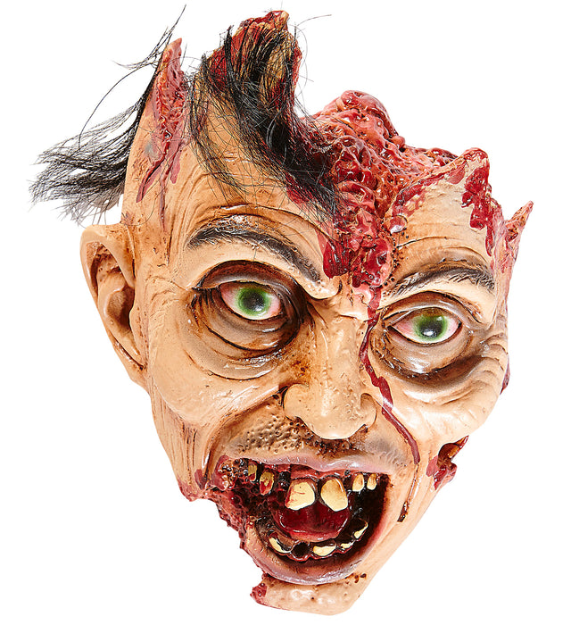 Körperteil Zombie Kopf mit Haar 26cm