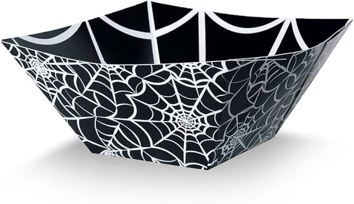 Schale Pappe Spinnweben ca. 12x23,5cm