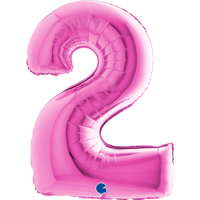 Riesenzahl Folienballon 40"/102cm | Pink #2