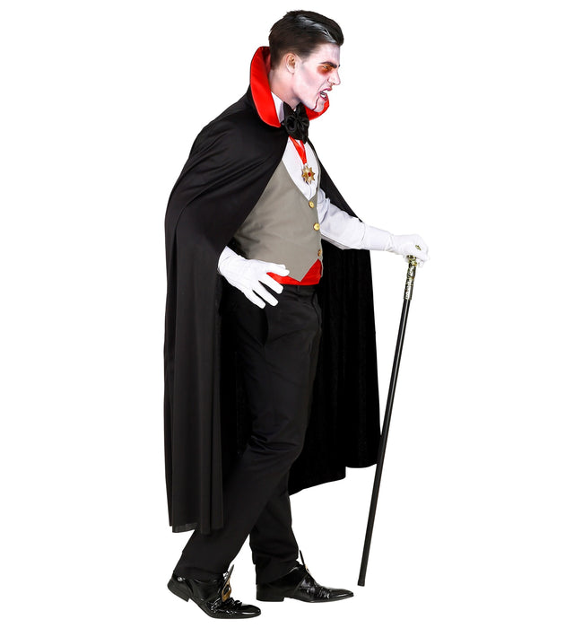 Vampir Kostüm "Dracula" für Herren | Schwarz Rot