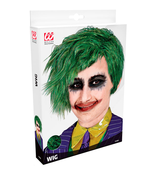 Perücke "Horrorclown" in Box | Grün