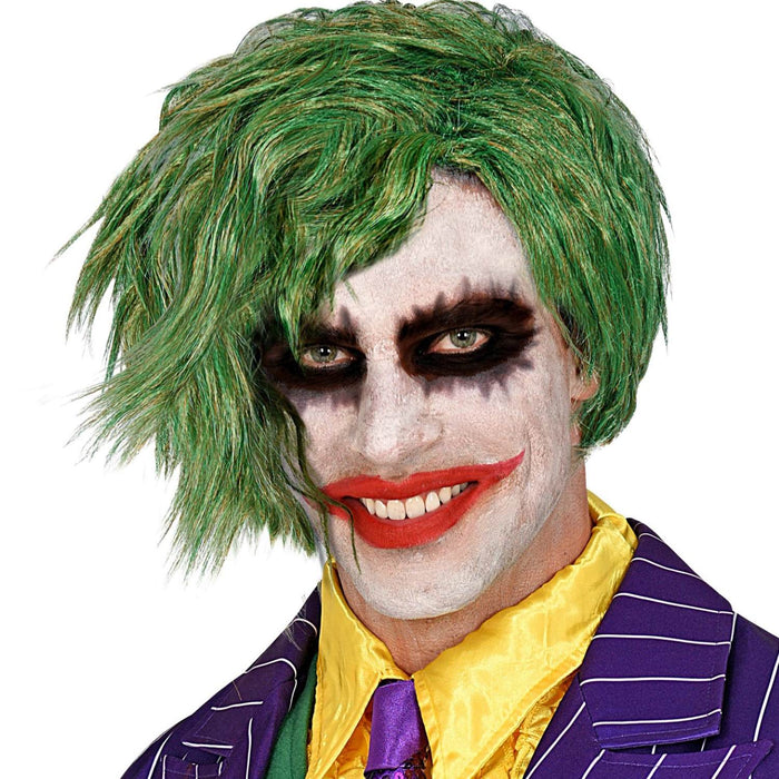 Herren Perücke "Horrorclown" | Grün