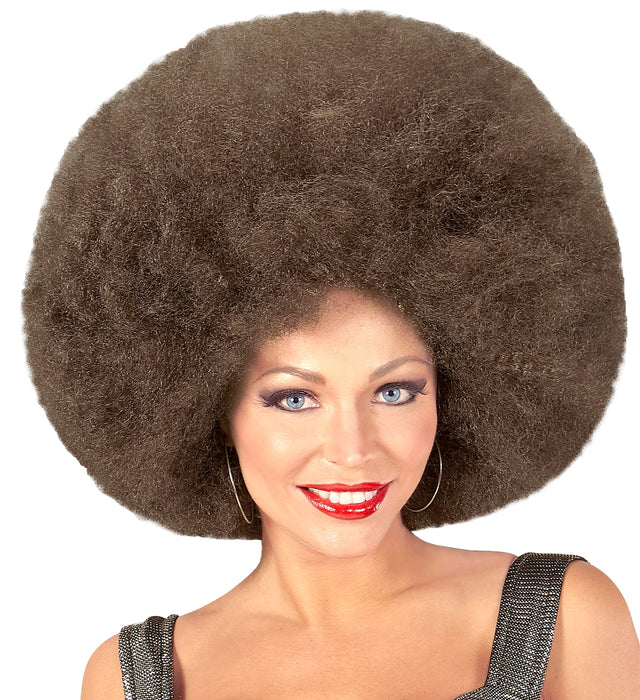 Riesen Afro Perücke für Erwachsene | Braun