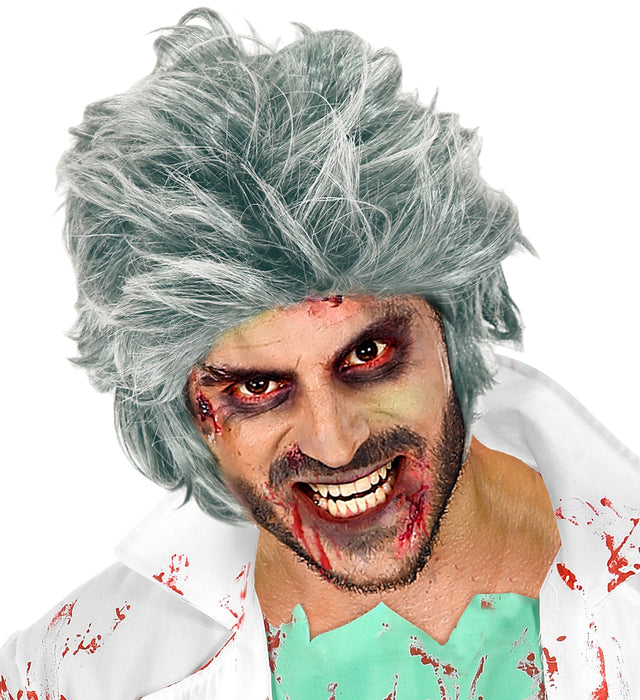 Perücke "Zombie" in Polybag | Grau
