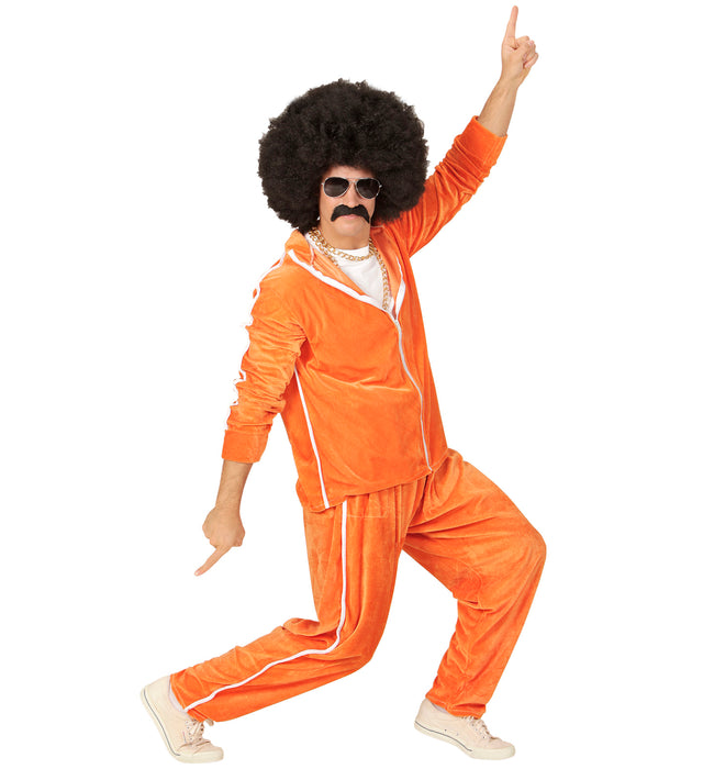 Party Trainingsanzug "Samt" für Herren | Orange
