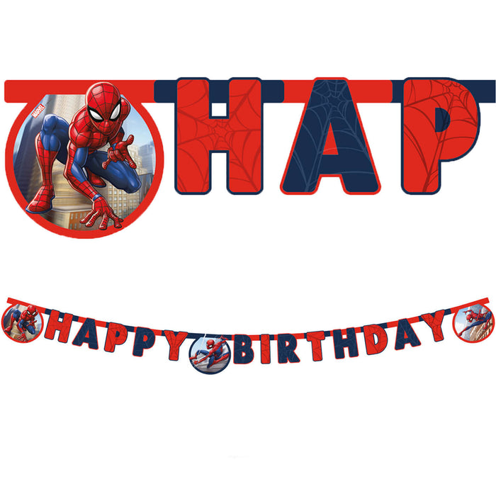 Banner Happy Birthday Spiderman | FSC