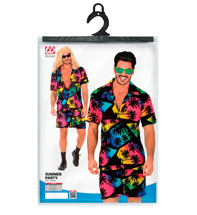 Hawaii Herren Kostüm "Summer Party" | Hemd und Shorts