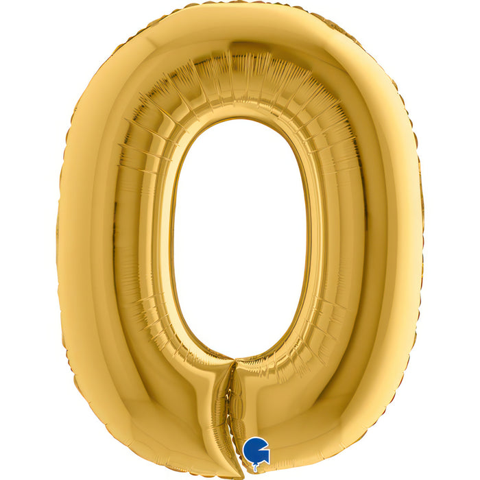 Riesenzahl Folienballon 40"/102cm | Gold #0