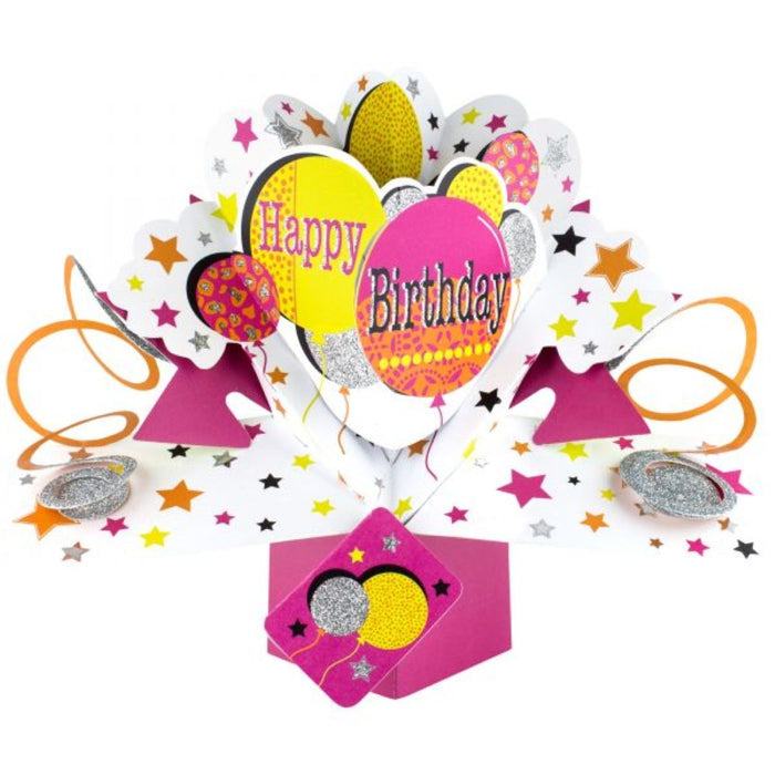 Grußkarte PopUp "Happy Birthday" Ballons