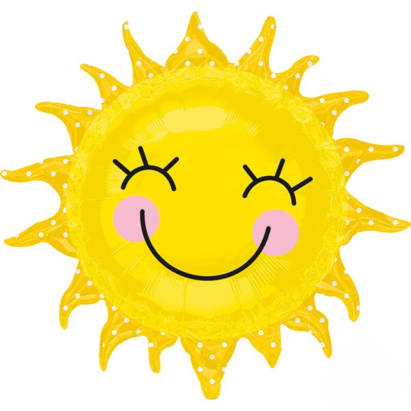 SuperShape Folienballon "Sonne Sunshine | 74x71cm