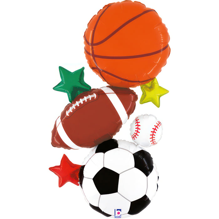 ABC Folienballon "Multi-Sports Stacker" | 49 x 94 cm