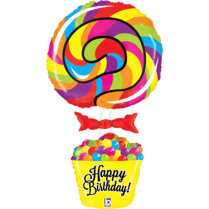 SuperShape Folienballon "Lollipop" | 101 cm