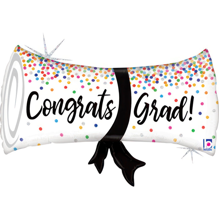 Shape Folienballon "Congrats Grad Abschluss"