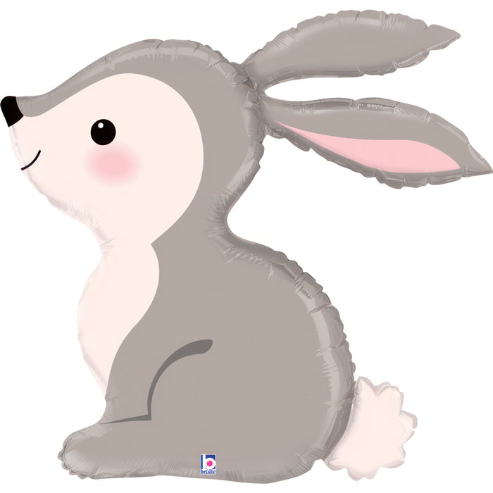 Shape Folienballon "Woodland Hase" | 91 cm