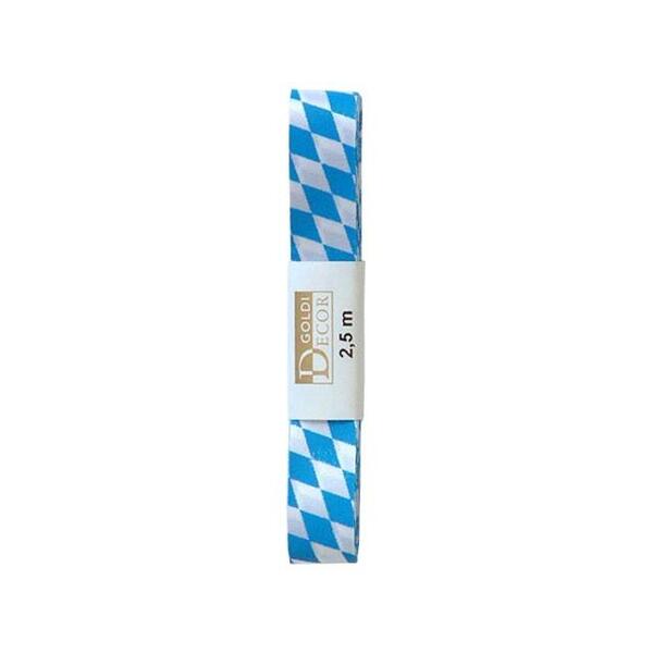 Stoffband Raute Bayern 25mm/2,5m