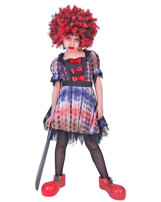 Grusel Horror Clown - Kinderkostüm Luna für Mädchen
