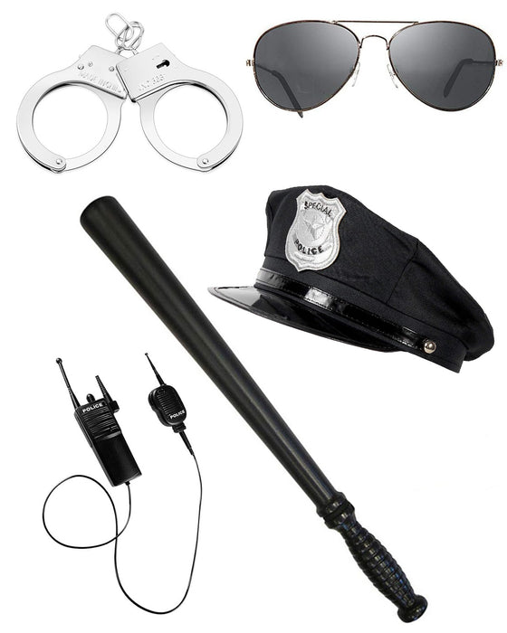 Kostüm-Set "Polizist" - 5-tlg. - 414043 | Polizei Police Verkleidung