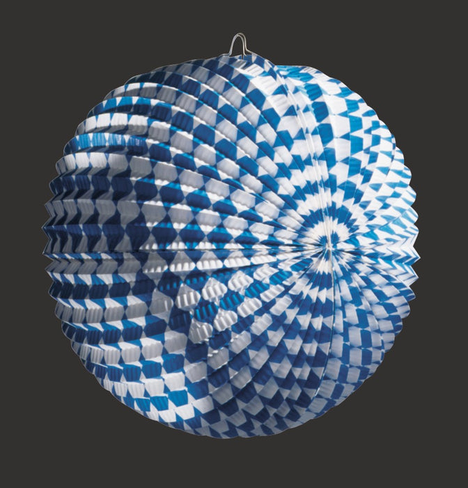 Lampion Bayern Weiss-Blau ø24cm