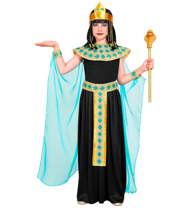 Cleopatra Kinderkostüm 5-teilig | Schwarz Gold
