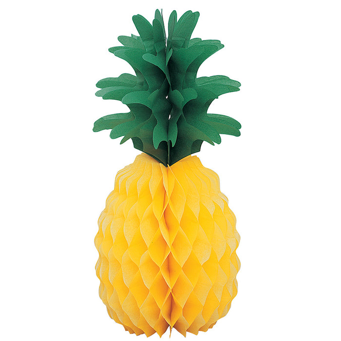 Tischaufsteller Ananas Papierwaben, ca. 30cm