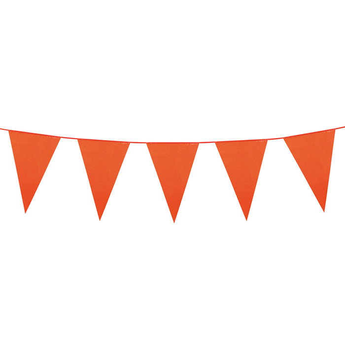 Wimpelkette PE 45x30cm L: 10m | Orange