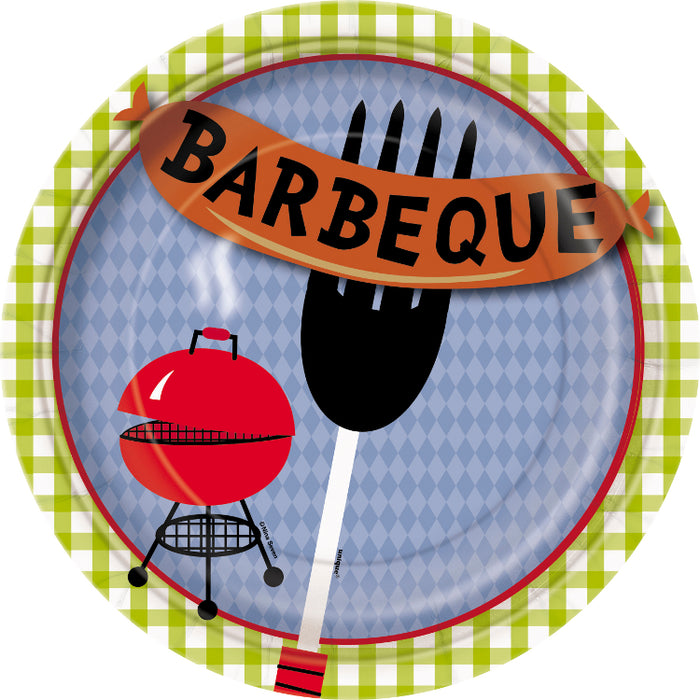 Pappteller Barbeque 23cm