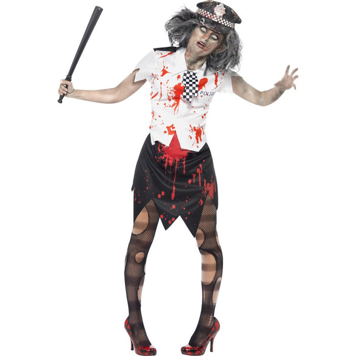 Kostüm Lady Zombie Polizistin Gr.M