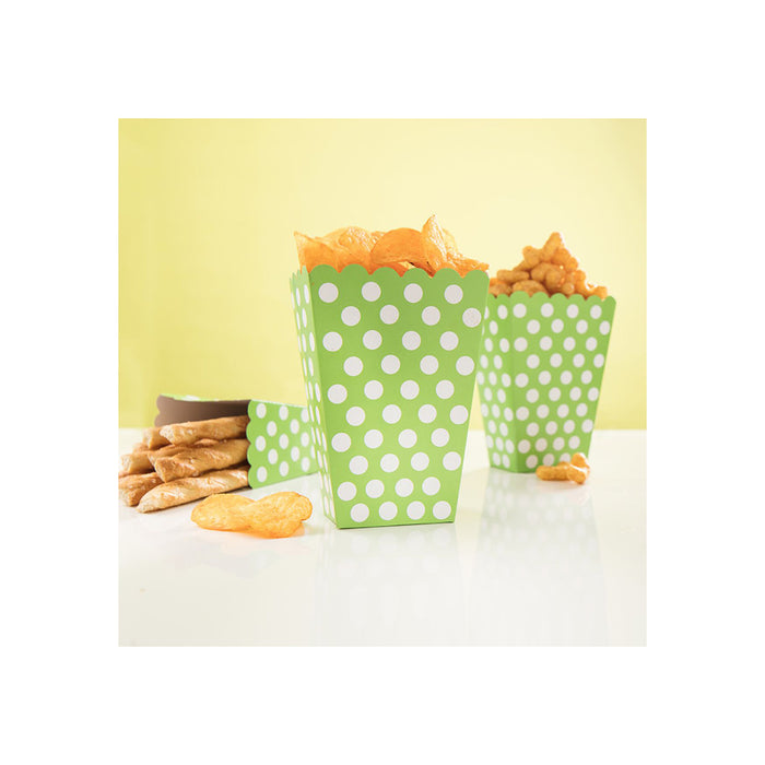 Snackbox Dots 8Stk./9x14cm Grün