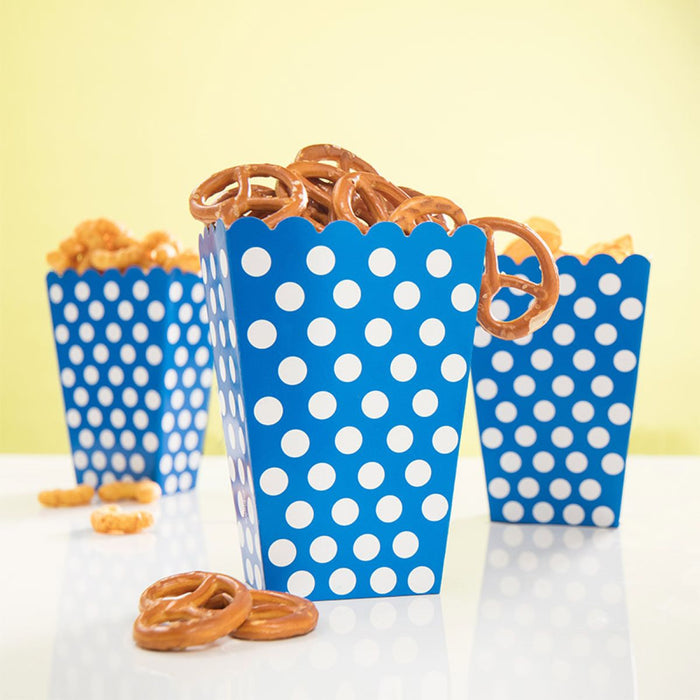 Snackbox Dots 8Stk./9x14cm Blau