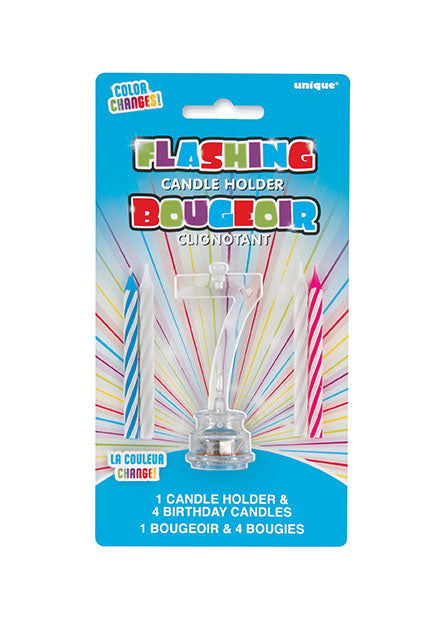 Kerze LED blinkend & 4 Kerzen, Ziffer 7