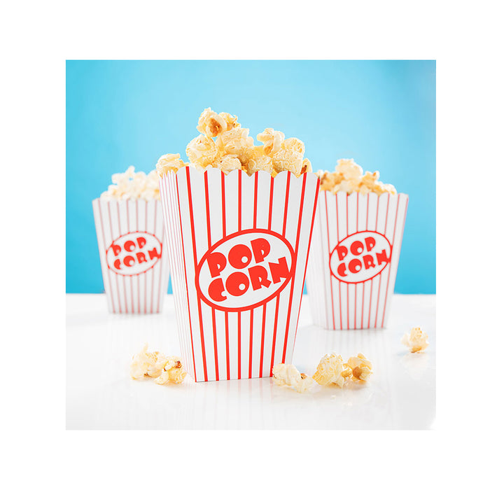 Tüte Popcorn Rot-Weiss 13x9,5cm 8Stk.