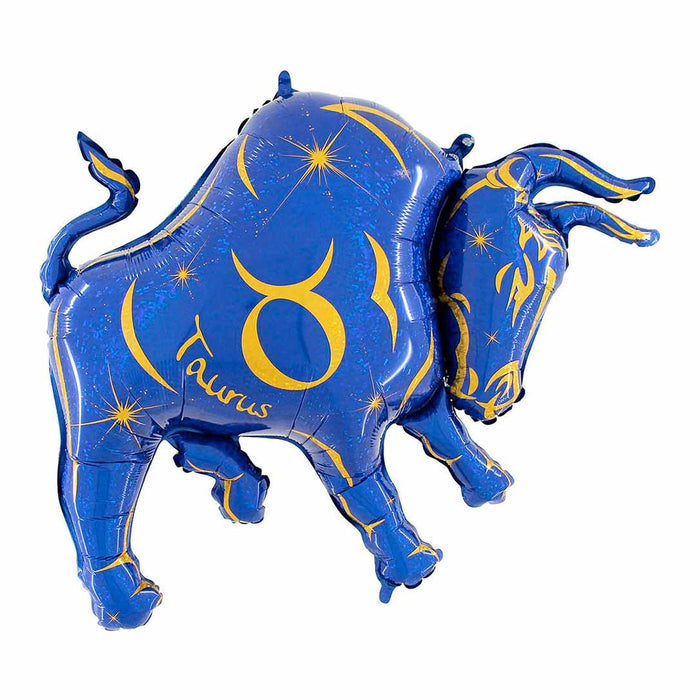 Shape Folienballon "Sternzeichen Stier" Blau