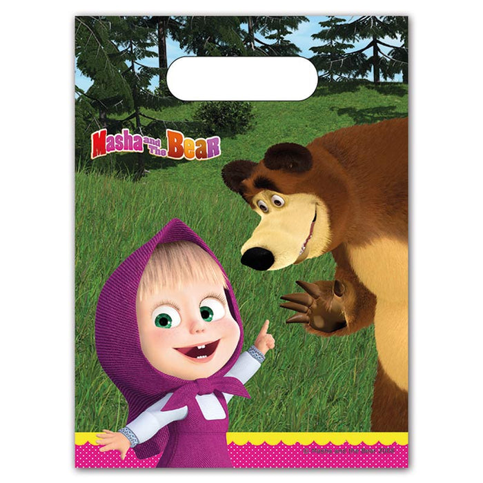 Geschenktüte PVC Masha 6Stk./18x21cm