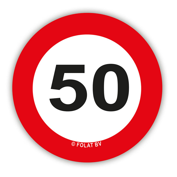 Konfetti Verkehrsschild 50 21g