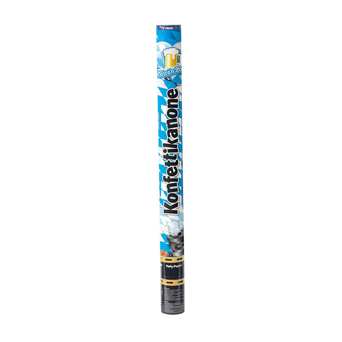 Konfettishooter Papier Bayern Weiss-Blau 60cm