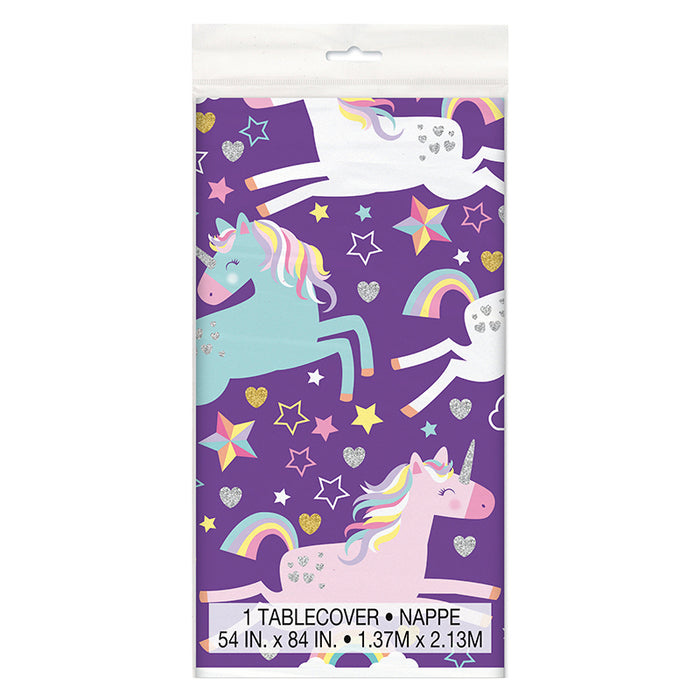 Tischdecke PVC Einhorn 137x213cm