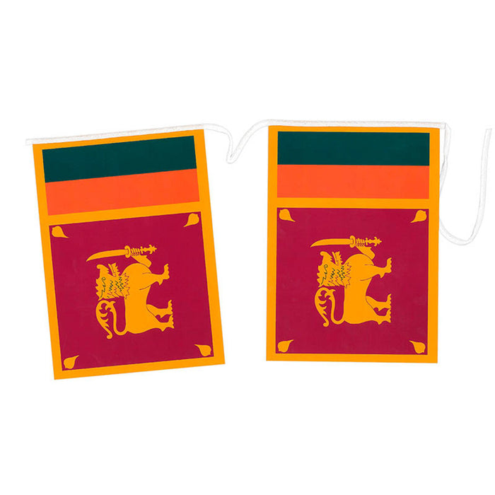 Fahnenkette Sri Lanka Papier 5m