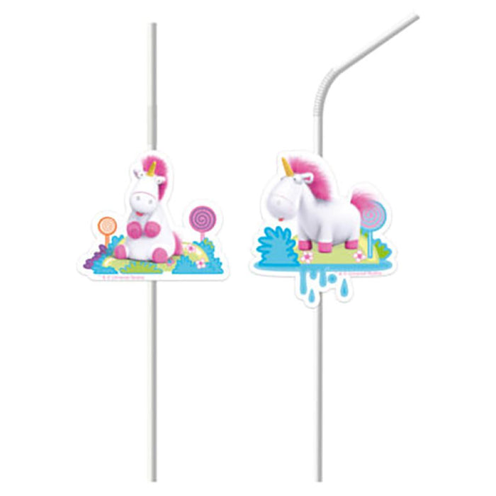 Strohhalm PVC Fluffy 6Stk.