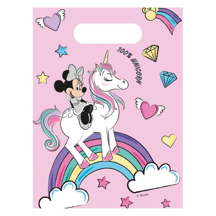Geschenktüte PVC Minnie Einhorn 6Stk.
