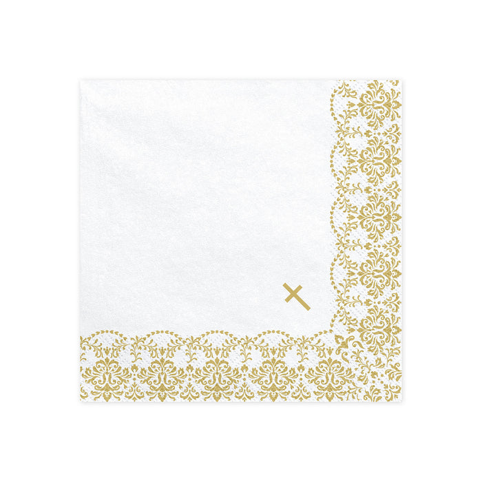 Servietten "Kommunion" Gold | 20Stk./33x33cm