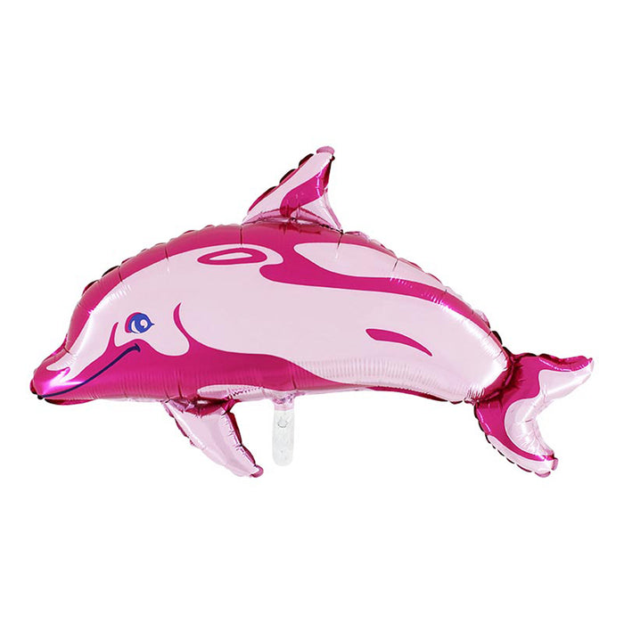 Shape Folienballon "Delfin Pink" | 86 cm