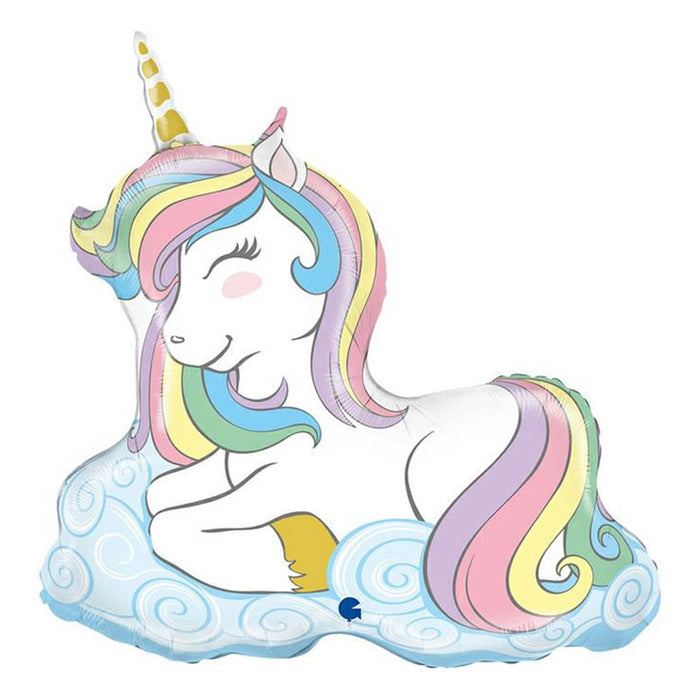 Shape Folienballon "Einhorn liegend ca.99 cm