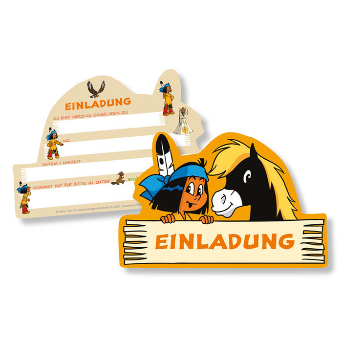 Einladungen Yakari 6Stk.