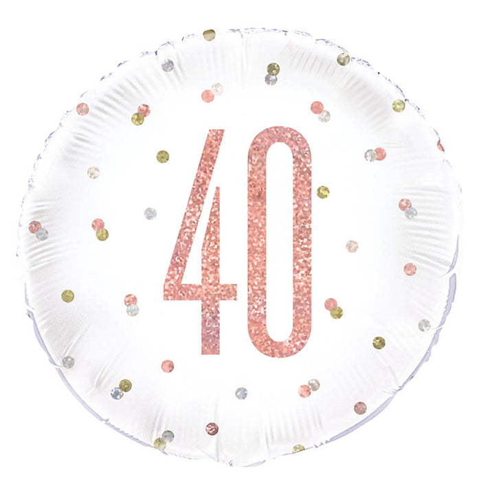 ABC18 HB Glitz Rund ca.45cm Rosegold #40