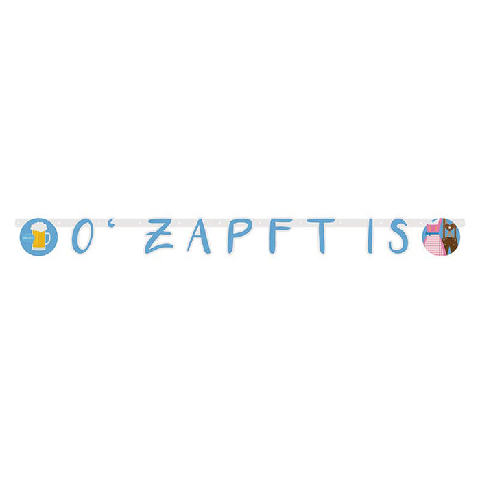 Buchstabengirlande O' zapft is ca.125x12cm