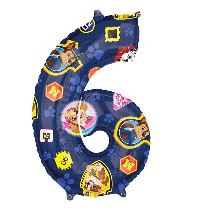 Riesenzahl #6 Paw Patrol ca.66cm