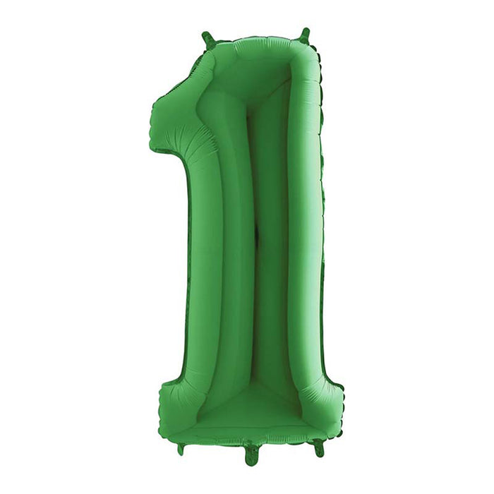 Riesenzahl Folienballon 40"/102cm | Grün #1