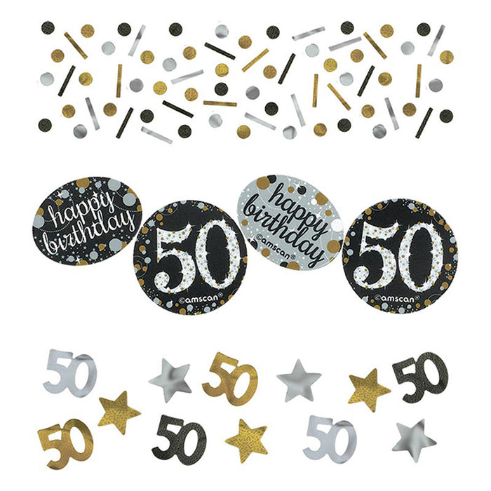 Konfetti Metall 34g Sparkling Gold #50