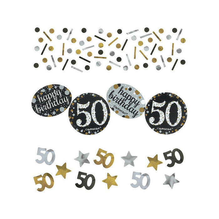 Konfetti Metall 34g Sparkling Gold #50