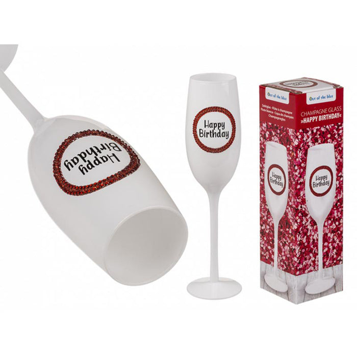 Champagnerglas Happy Birthday ca.25cm